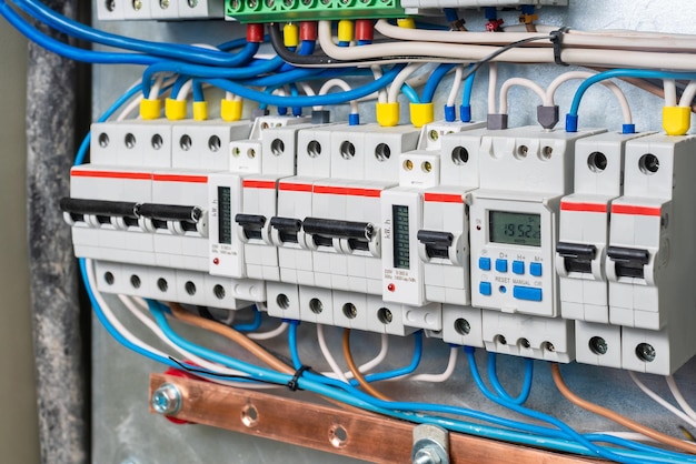 Switches in fusebox electric power line safety