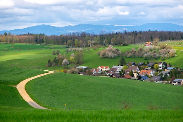 Photo switzerland canton basel countryolsberg surrounding of arisdorf landscape