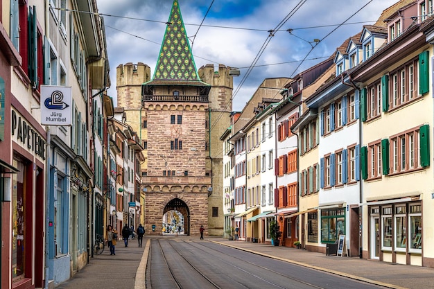 Switzerland Houses Basel Street Rails Cities