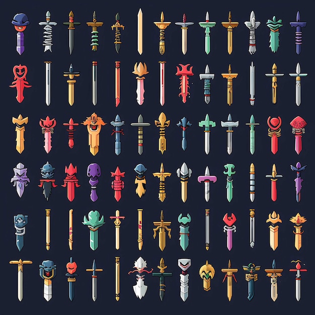 Photo sword assets for video games