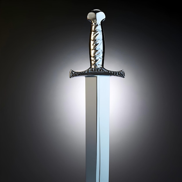 Photo sword on a black background