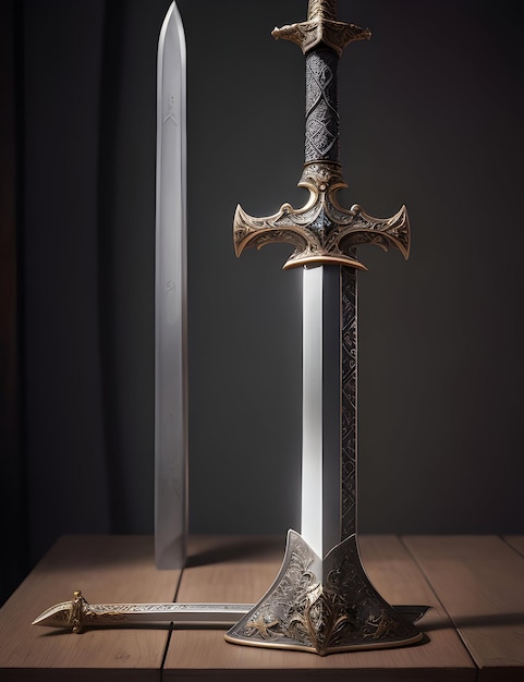 Sword in Studio for Photo Shot