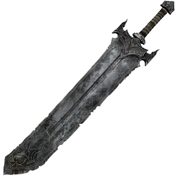 a sword that has the word sword on it