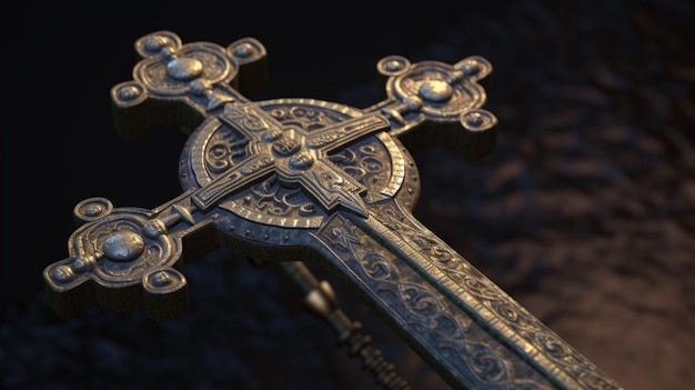 A sword with the word sword on it