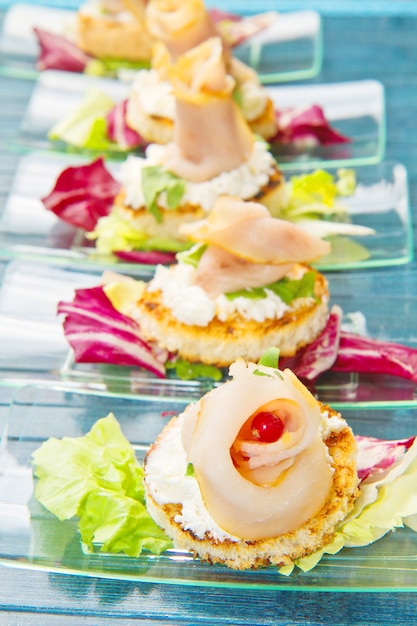 Swordfish canape