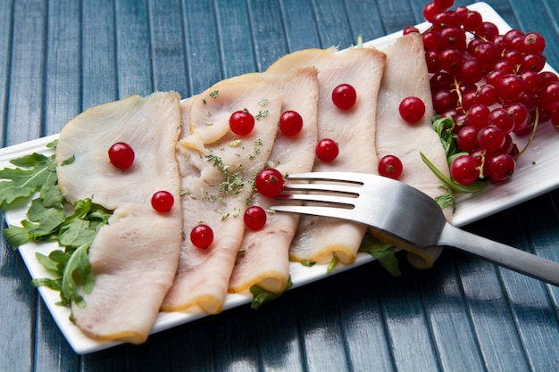 Swordfish carpaccio