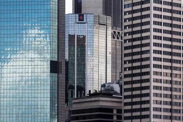 시드니, 호주 - 2014년 12월 12일: 시드니 중앙 비즈니스 지구는 호주 시드니의 주요 상업 중심지입니다.
