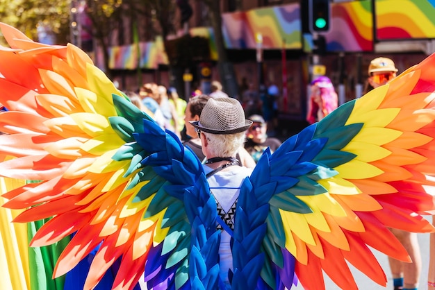 Sydney australia march 5 atmosphere at oxford st pride village during sydney worldpride in darlinghurst sydney new south wales australia on march 5th 2023