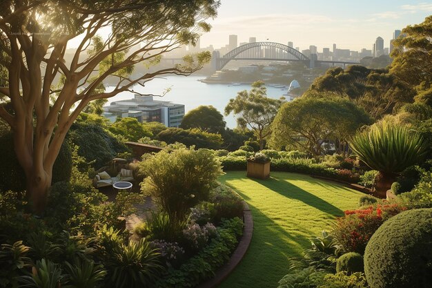 Sydney oasis scenic garden overlooking the city