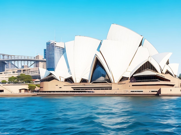Сиднейский оперный театр пересекает реку, созданную