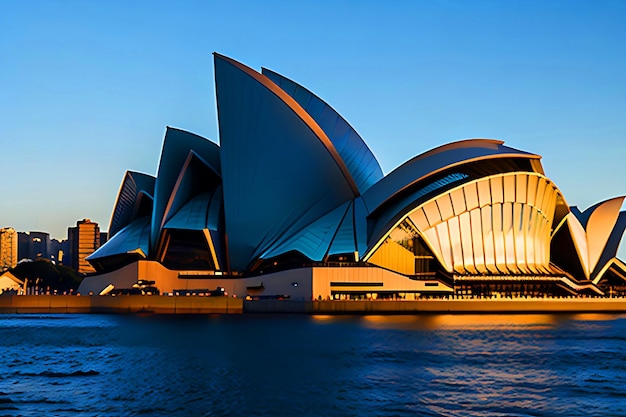 Sydney Opera House Imagine 다양한 색상의 조명 보기 Sydney Australia