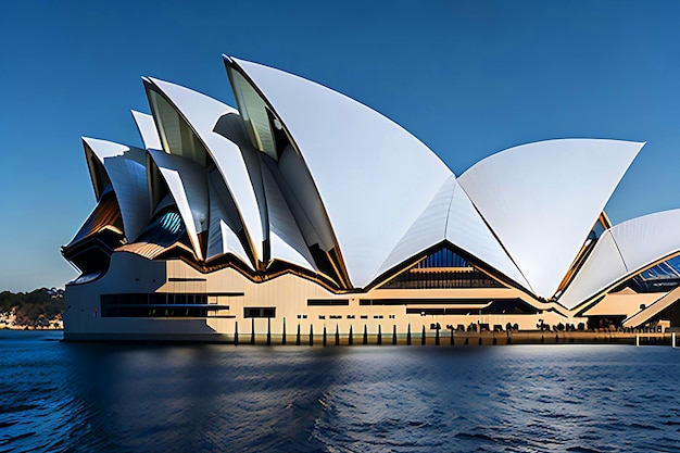 Сиднейский оперный театр Представьте, что вы видите различные цвета освещения в Сиднее, Австралия.