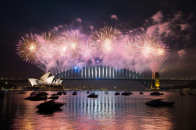 sydney rings in new year with spectacle firework