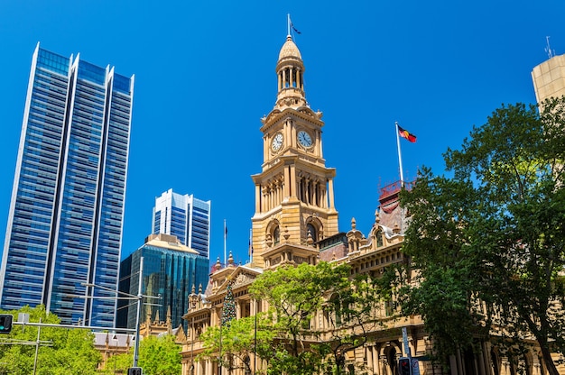 Il municipio di sydney in australia, nuovo galles del sud.