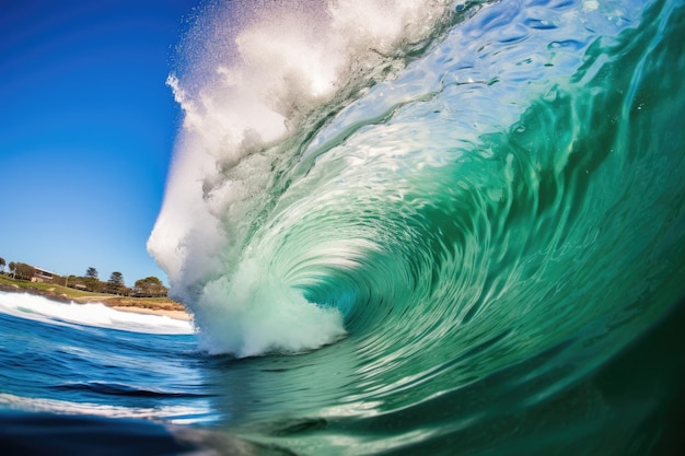 Foto il vortice delle onde sottomarine di sydney