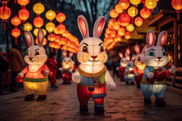 Symbol of the Chinese New Year of the rabbit