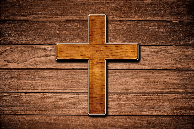 Photo symbol of the cross for holy week