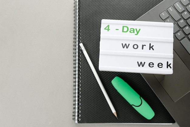 Symbol of the day work week a place to copy business and the concept of a or day work week focus on