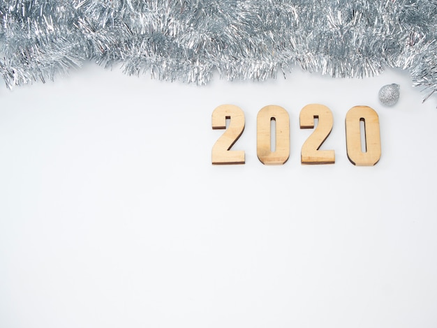 Photo symbol from number 2020. festive new year