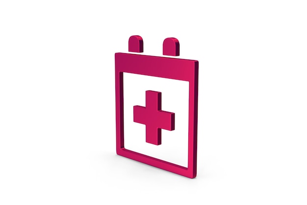 Symbol Medical Calender Pink