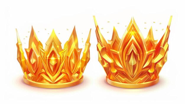 写真 ロイヤル・ゴールド・モナキア (royal gold monarchy) の象徴王室の王冠を飾るアイコンロイヤル・グールド・モナーキアの王冠の象徴を描いた現実的な3dモダンイラストレーション
