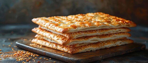 Symbol of Passover matza with kipah during Pesah