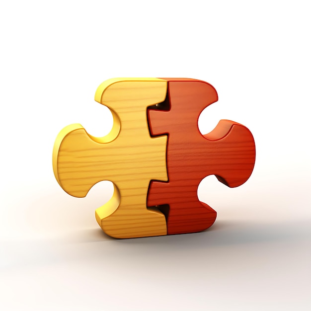 Symbol Twee met elkaar verweven puzzelstukken