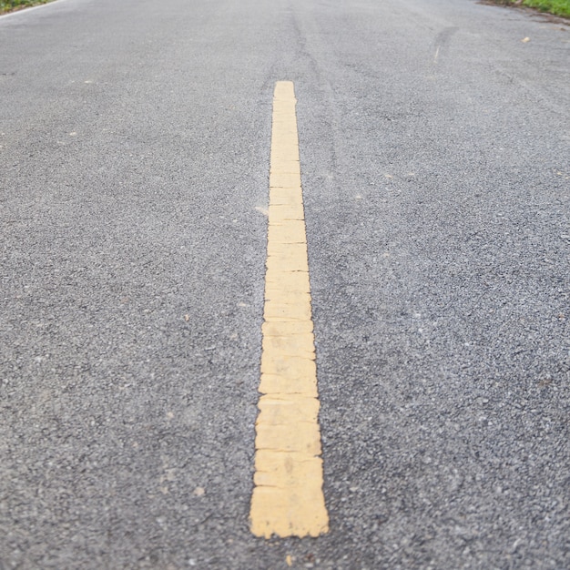 symbol on a yellow road.