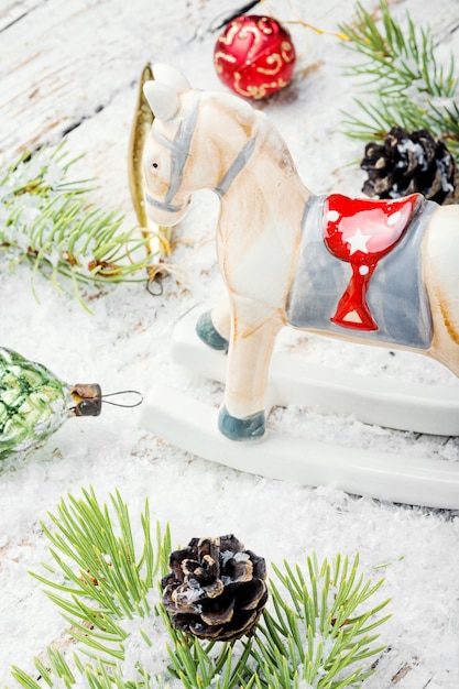 Symbolic christmas horse