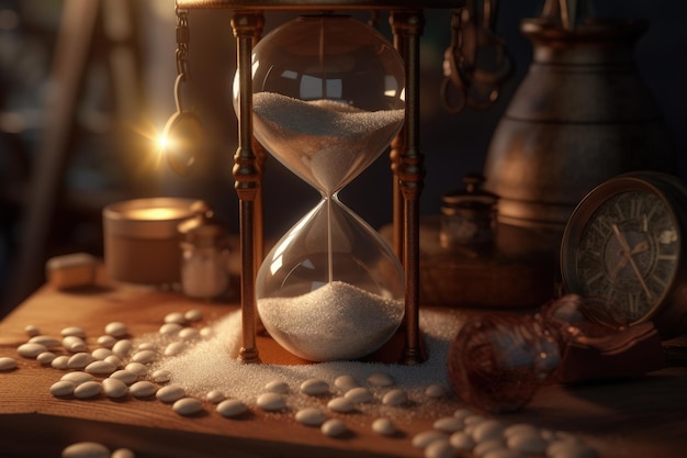 Symbolic Hourglass Conceptual Time and Evolution