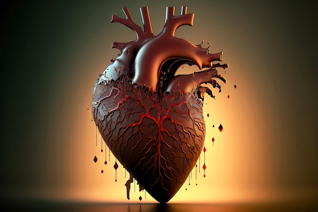 Symbolic image of heart in order to convey meaning of business concept