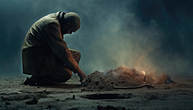 Symbolic image of worker surreal photo