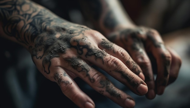象徴的なインクが AI によって生成された創造的なヘナ タトゥー デザインで文化を結びつける