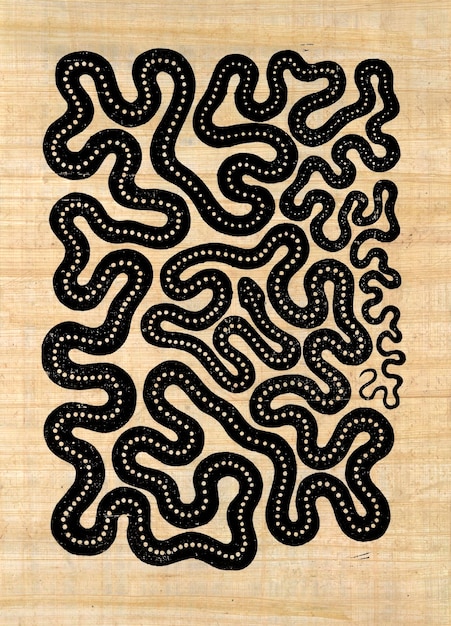 symbolic snake pattern