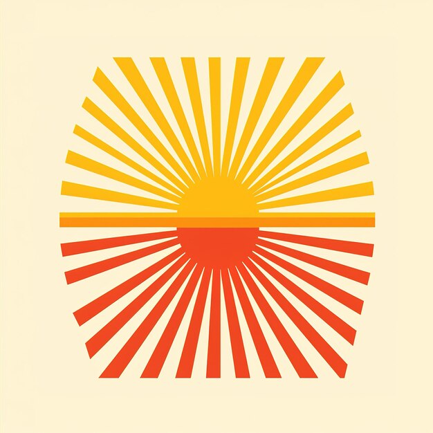 A symbolic sun illustration