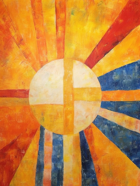 A symbolic sun illustration