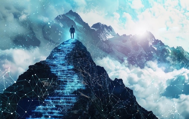 The Symbolism of a Digital Summit Scaling Heights Online Exploring the Digital Mountain Allegory