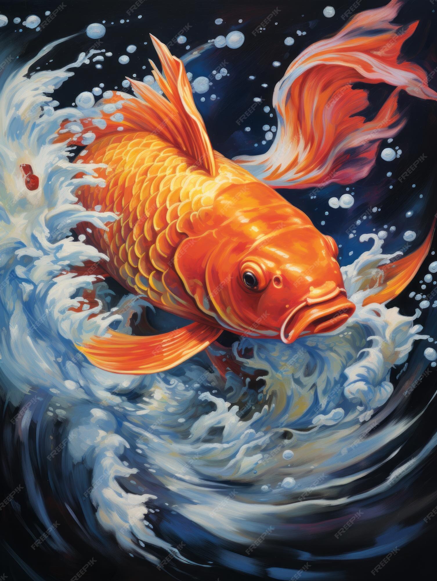 premium-ai-image-the-symbolism-of-koi-fish-in-culture