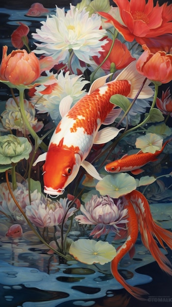 Photo the symbolism of koi fish in culture