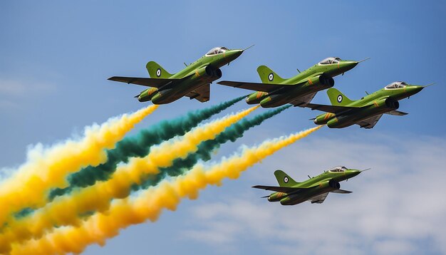 Photo symbolizing india republic days aerial salute generated by artificial intelligence