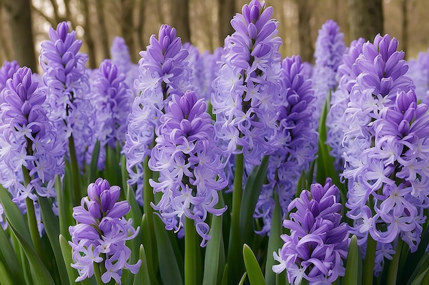 Foto symfonie van de hyacinthus