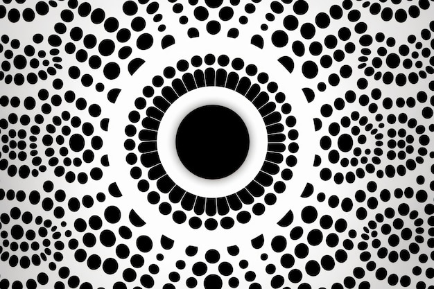 Photo symmetric white and black circle background pattern ar 32 v 52 job id 3eee41463a454a9daf6eb1dbef6bbb43