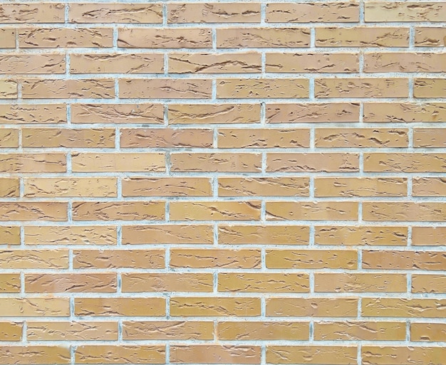 Symmetrical brick wall mud color