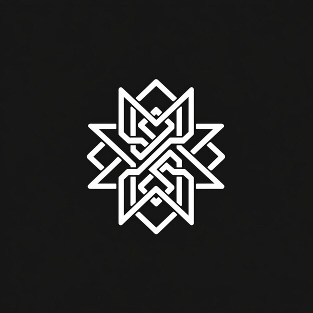 a symmetrical geometric design with intricate line patterns