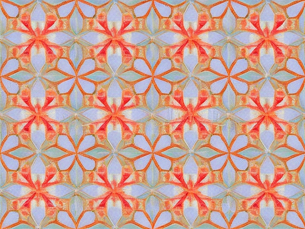 symmetrisch patroon van een Albanees mozaïek op een witte achtergrond