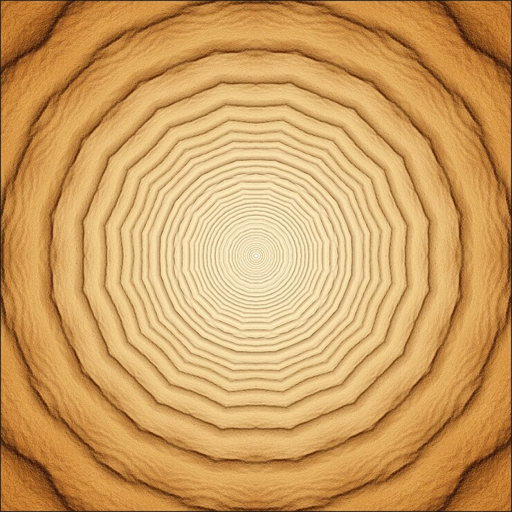 Symmetrische radiale abstracte illustratie als achtergrond