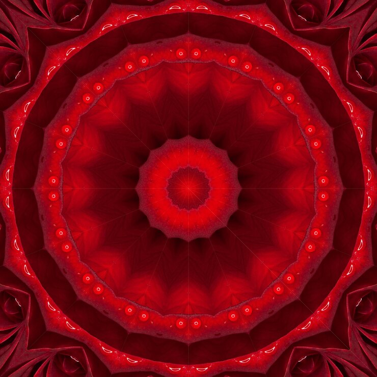 Symmetrische radiale abstracte illustratie als achtergrond