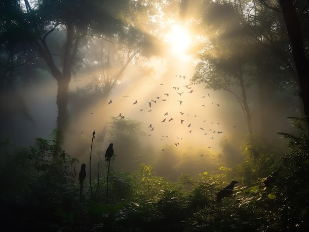 A Symphony of Birds in the Dawn Chorus