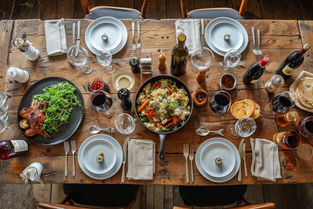 Foto una sinfonia di sapori gustosi