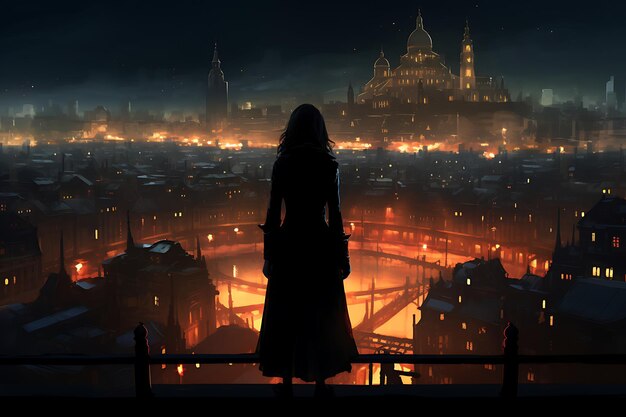 Premium AI Image  Symphony of shadows desktop wallpaper images